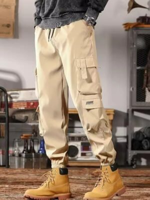 Casual Sports Loose Ankle-banded Versatile Overalls Men
