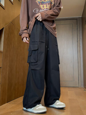 Loose Hong Kong Style Ins Straight Casual Pants