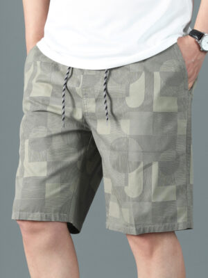 Thin Printed Shorts Fashion Outerwear Casual Pants