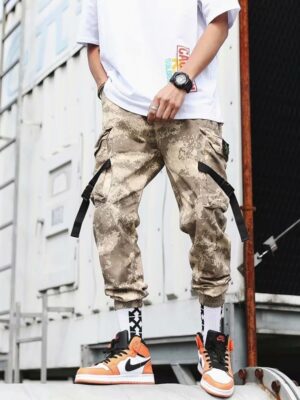 Men's Camouflage Cargo Pants Loose Harem Pants