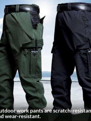 Outdoor Multi-pocket Loose-fit Durable Tactical Utility Work Pants