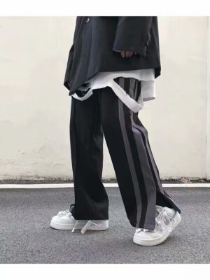 Wide leg pants split sweatpants