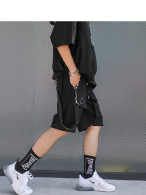 Men's casual loose hip hop overalls