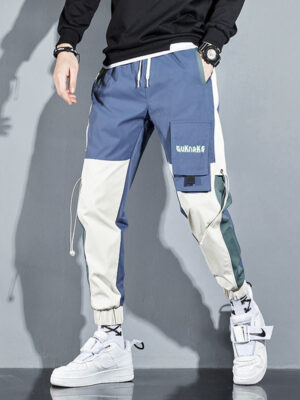 Men's Drawstring Mouth Large Size Drawstring Foot Trendy Casual Pants