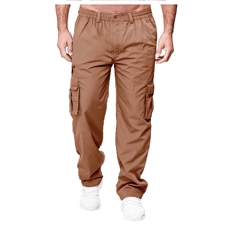 Men's Casual Multi-pocket Loose Straight Cargo Pants ā Image 7