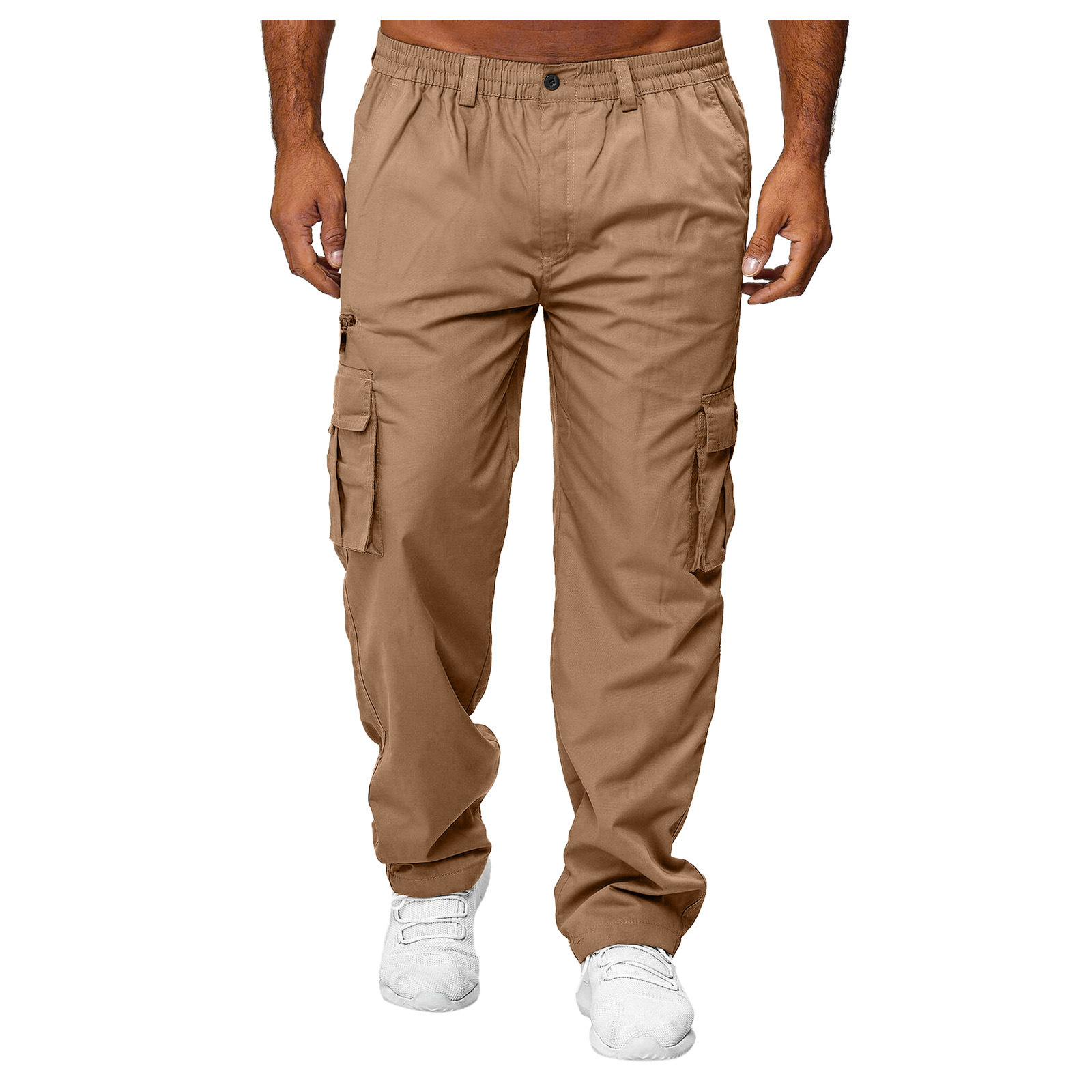 Men's Casual Multi-pocket Loose Straight Cargo Pants ā Image 9
