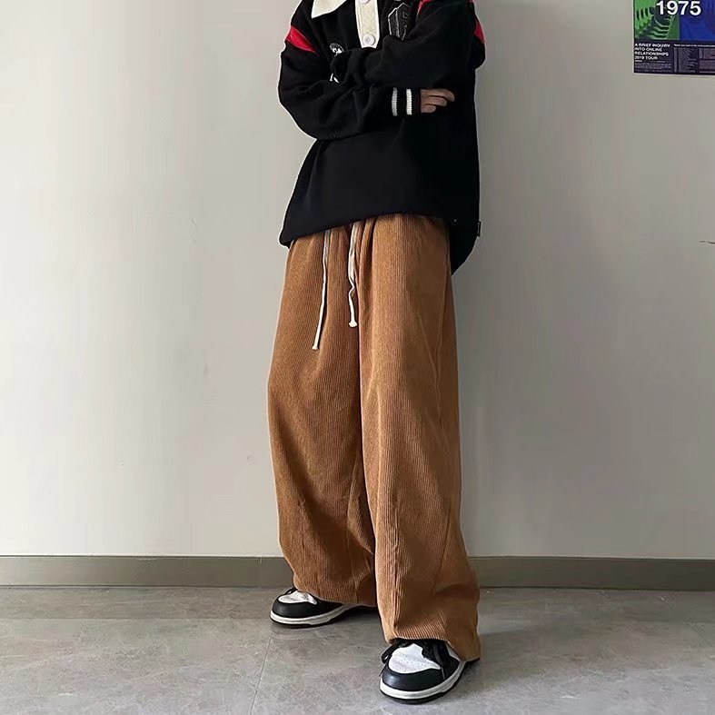 Autumn And Winter Woolen Trousers Men's Straight Fashion Label ā Image 2
