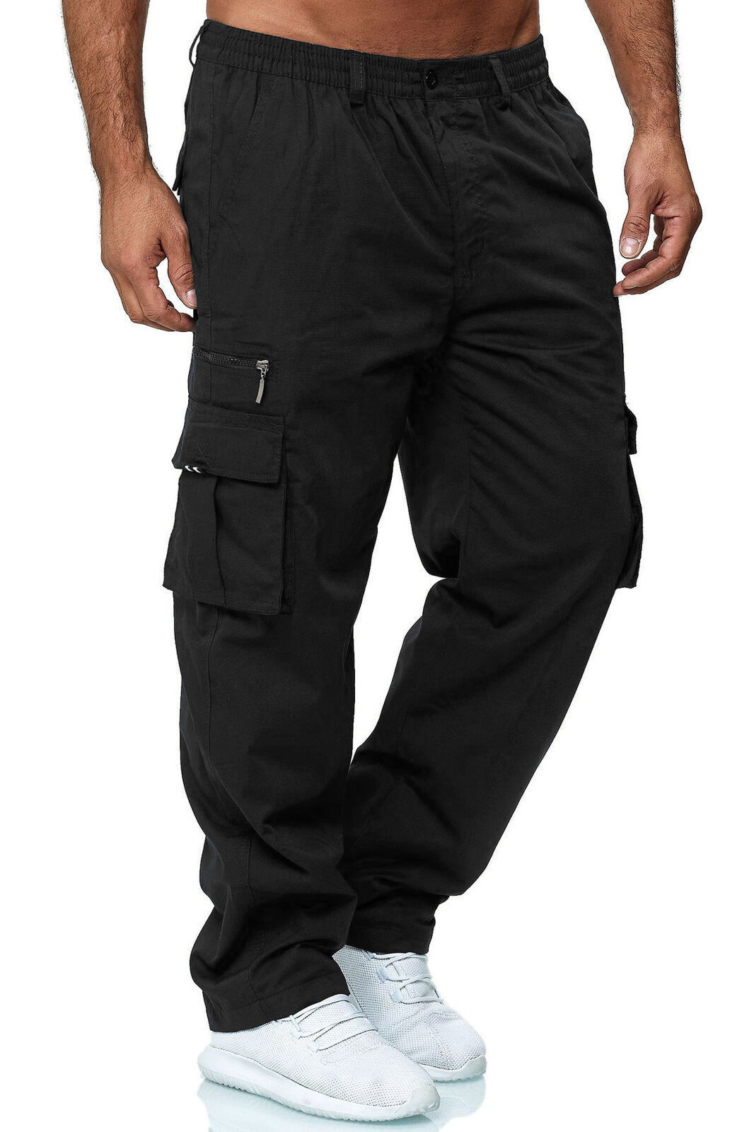 Men's Casual Multi-pocket Loose Straight Cargo Pants ā Image 10