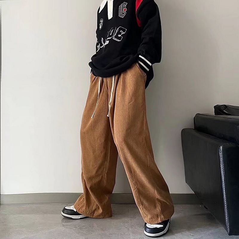 Autumn And Winter Woolen Trousers Men's Straight Fashion Label ā Image 4