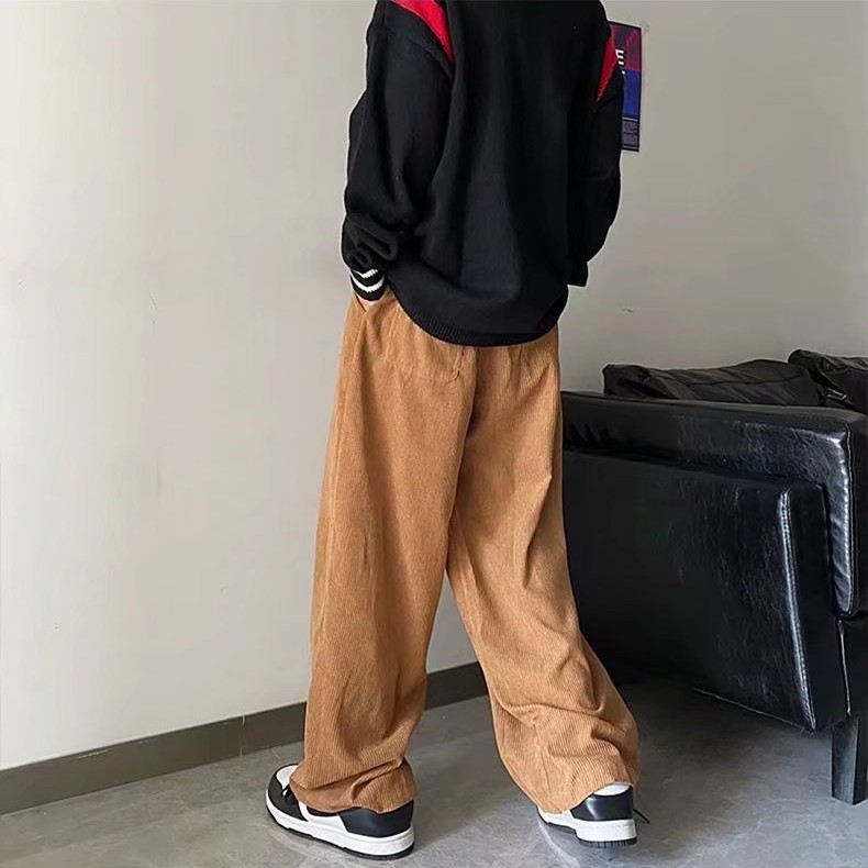 Autumn And Winter Woolen Trousers Men's Straight Fashion Label ā Image 5