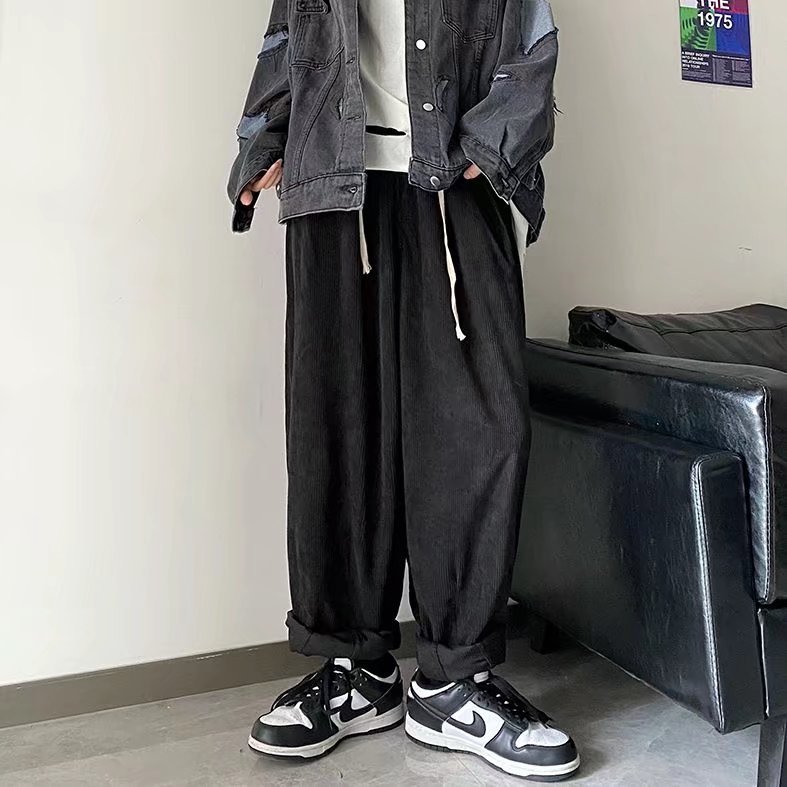 Autumn And Winter Woolen Trousers Men's Straight Fashion Label ā Image 6