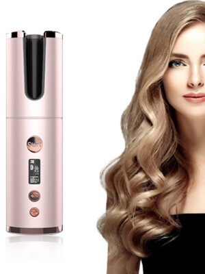 Wireless Rechargeable Curling Iron Electric Hair Curler Fully Automatic Rotating Portable Hairdresser