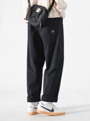 Men's Loose Cargo Pants Straight Casual Trousers