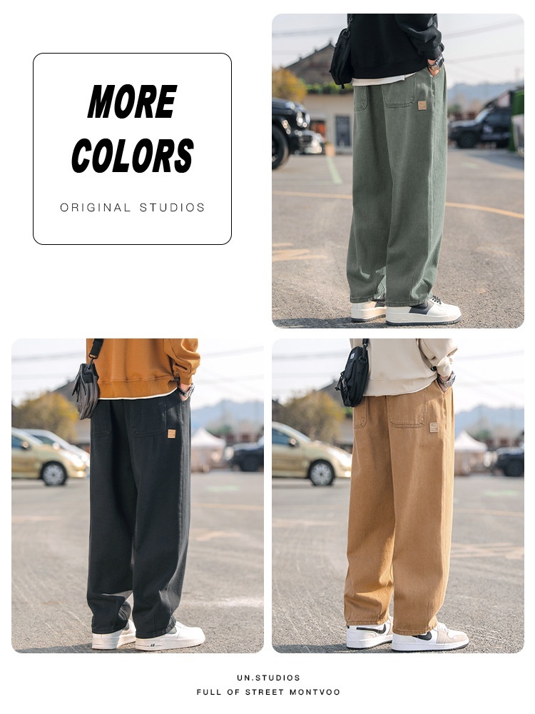 Men's Loose Cargo Pants Straight Casual Trousers ā Image 3