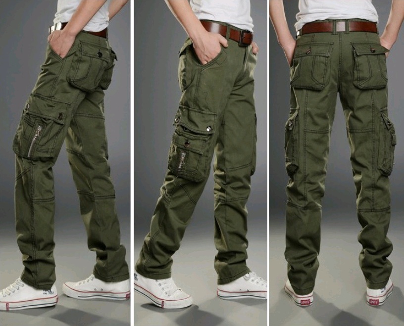 Men's multi-pocket overalls military pants casual trousers sports outdoor men's clothing ā Image 3