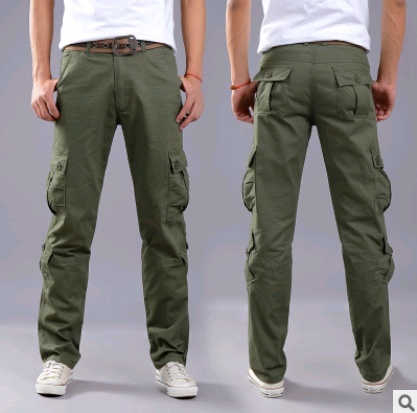 Men's multi-pocket overalls military pants casual trousers sports outdoor men's clothing ā Image 4