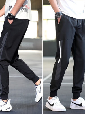 Ankle-length loose workwear casual trousers