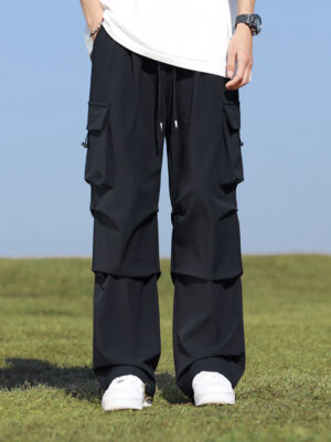 Pu Shuai Loose Straight-leg Wide-leg Pants