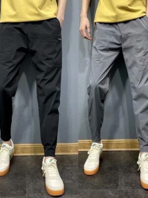 Casual Slim-fitting Fashion Brand Drawstring Jogger Pants