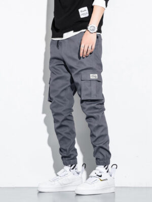 Large Size Cropped Trousers Men's Trousers And Feet Pants Loose