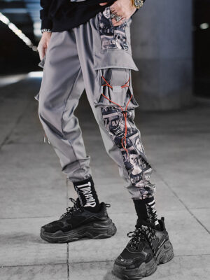 Men's Multi-pocket Tooling Plus Velvet Pants