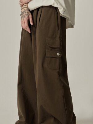 Men's Trendy Design All-match Loose Straight Wide-leg Pants