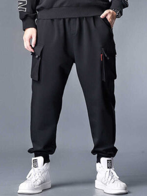 Polyester Plus Size Men's Casual Working Pants