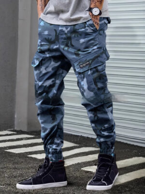 Cargo Pants Japanese Fashion Brand Men's Casual Pants American Multi-pocket Teen Trend Loose Tappered