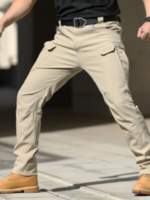 Tactical Outdoor Stretch Work Pants Loose-fitting Softshell Pants