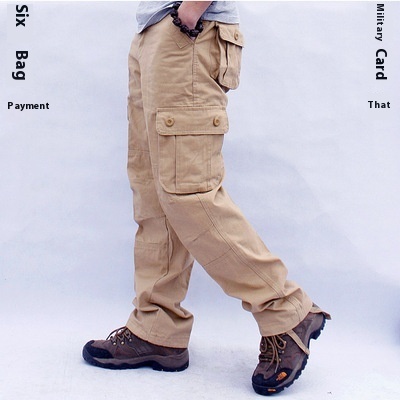 Multi-Pocket Workwear Casual Trousers Straight Work Uniforms Men's Pants ā Image 3