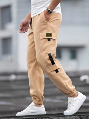 Mens Retro Jogger Casual Work Pants