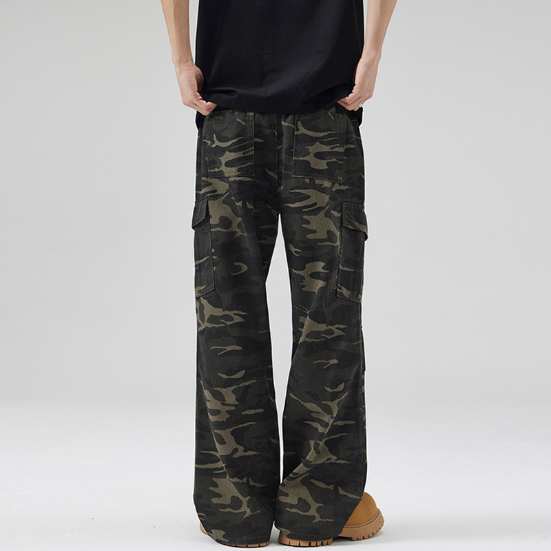 Paratrooper Camouflage Cargo Pants Men And Women Multi-pocket ā Image 3