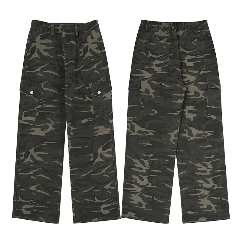 Paratrooper Camouflage Cargo Pants Men And Women Multi-pocket ā Image 4