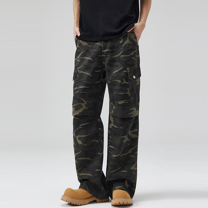 Paratrooper Camouflage Cargo Pants Men And Women Multi-pocket ā Image 5