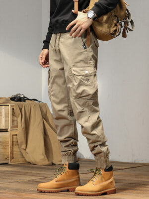 Overalls Men's Slim-fitting Ankle-tied Casual Pants Men's Pants Summer Trousers