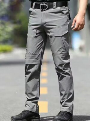Mens Waterproof Work Pants With Multiple Pockets