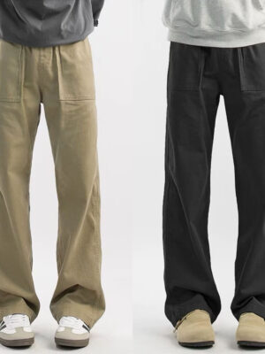 Maillard Retro Straight-leg Casual Men's Cargo Pants