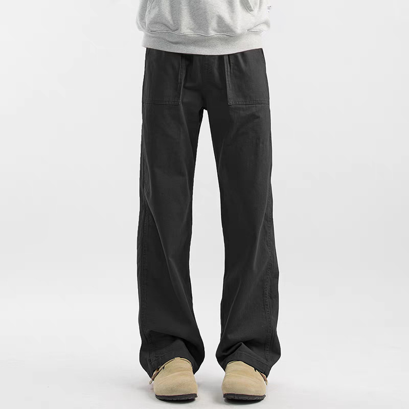 Maillard Retro Straight-leg Casual Men's Cargo Pants ā Image 2