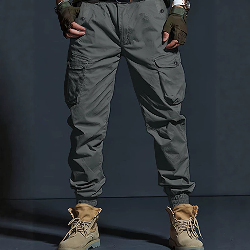 Mens Slim-fit Multi-pocket Work Trousers ā Image 4
