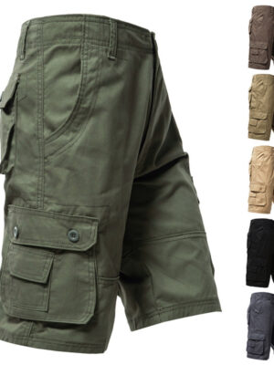 Cross-Border Casual Shorts Summer New Style Workwear Five-Point Pants Men's Multi-Pocket Trendy Loose Casual Shorts Wholesale