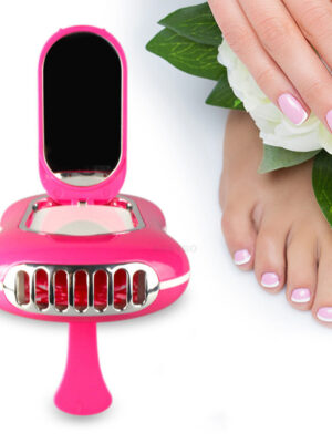 Planting false eyelashes blow dryer