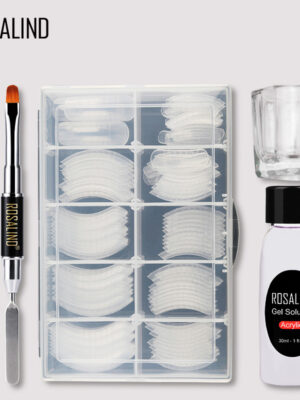 Nail Art Modeling Quick Extension Liquid Gel Nail 30ML Extension Glue Tool Set 3pcs